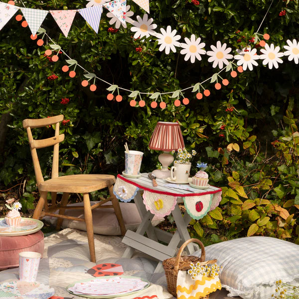 Set guirnaldas de cumpleaños patchwork