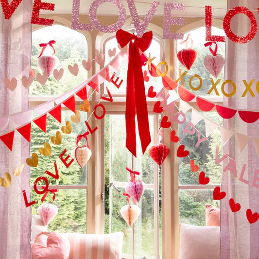 Juego de guirnaldas san Valentín (x10)