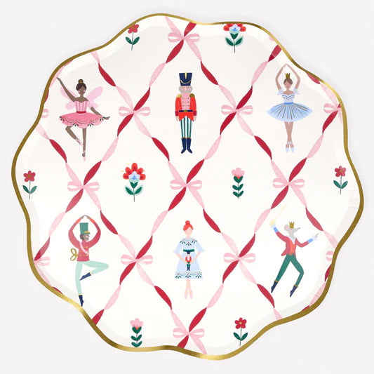 Plato de cena de Ballet Cascanueces (x8)