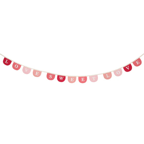 Guirnalda de tela de san Valentín