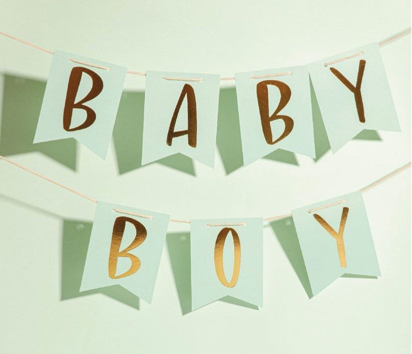 banner baby shower (girl- boy)